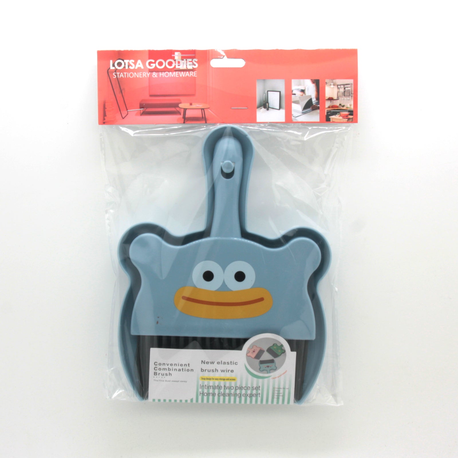Cute Animal Dustpan and Brush with a playful design, perfect for home cleaning tasks and kids' use.