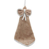 Ribbon Kitchen Hanging Towel with a decorative bow, perfect for adding charm to your kitchen decor.