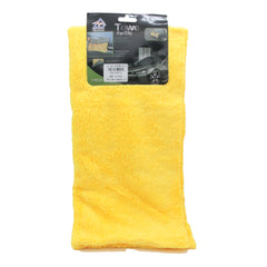 Car Towel(40*40CM) in bright yellow, perfect for drying cars and absorbing moisture efficiently.