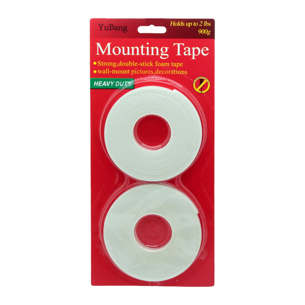 Double-Sided Mounting Tape – Heavy Duty Foam (1.2cm × 3.2m) in packaging, ideal for various surfaces.