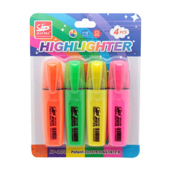 🖍 Highlighter Pen Set (4PCS – Neon Colours)