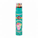 Coloured Pencils in Tube – 12 Pack – Green Unicorn