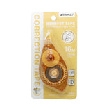 Correction Tape (CR-K53) in packaging, featuring extra-long 16m length and ergonomic design for precision correction.