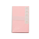 Envelopes(5PCS/Q.C) pack with pink color and thank you stickers for gifts and correspondence.