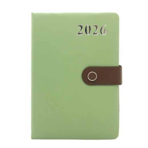 2026 Diary (26B) – Simple Leather Cover Planner | Lotsa Goodies NZ