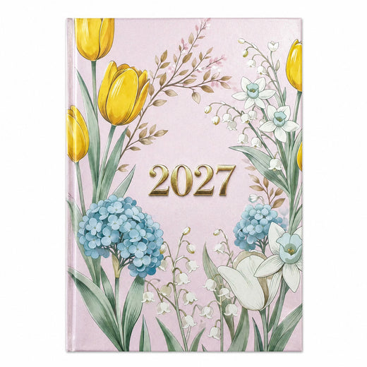 2027 Floral Planner Diary – Pink Floral