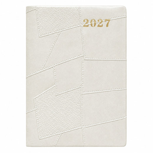 2027 Faux-Leather Diary – Ivory