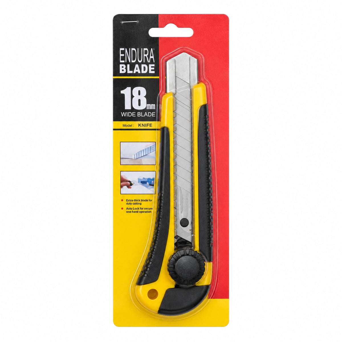 Utility Knife – 18mm – Yellow