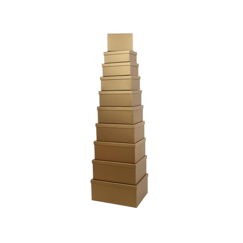 10PCS Gold Colour Gift Box Whole Set
