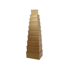10PCS Gold Colour Gift Box Whole Set