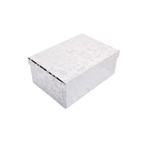 2/10 Gift Box Sliver SY Deer (35*27*15.5CM) decorative silver gift box with snowflake design.