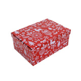 1/10 Gift Box Red SY Deer (37.5*29*16CM) featuring a festive red design with white Christmas patterns.