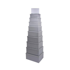 10PCS Silver Colour Gift Box Whole Set