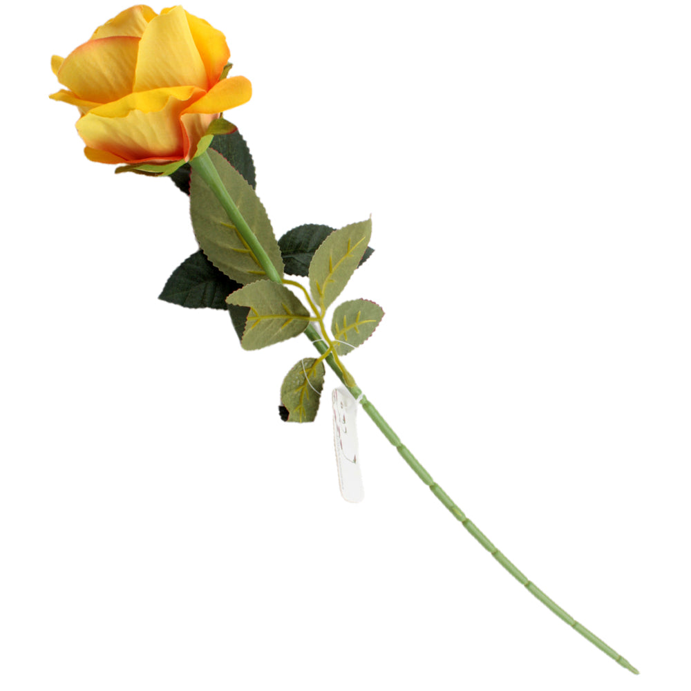 Artificial Single Rose Stem – 52cm Assorted Colours | NZ Flower Decor