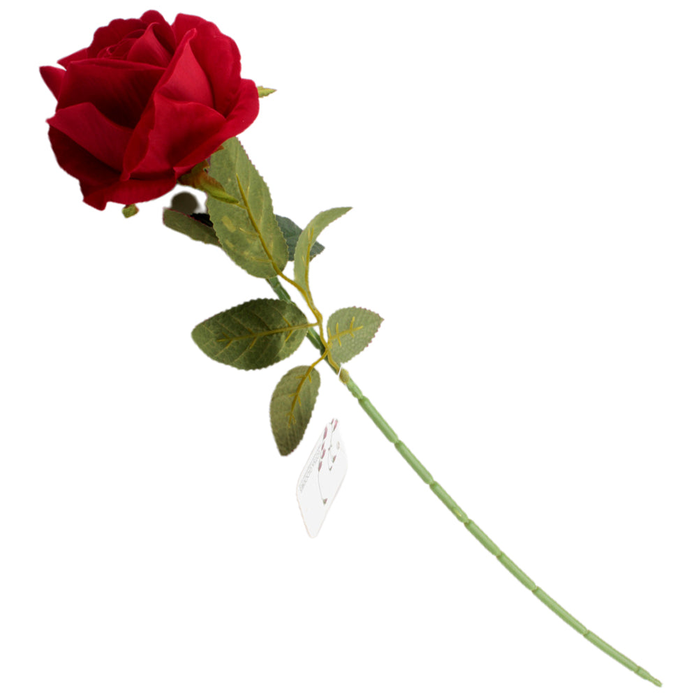 Artificial Single Rose Stem – 52cm Assorted Colours | NZ Flower Decor