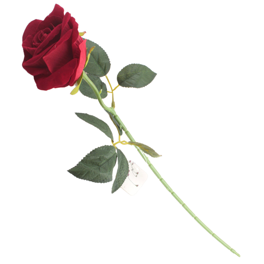 Artificial Single Rose Stem – 52cm Assorted Colours | NZ Flower Decor