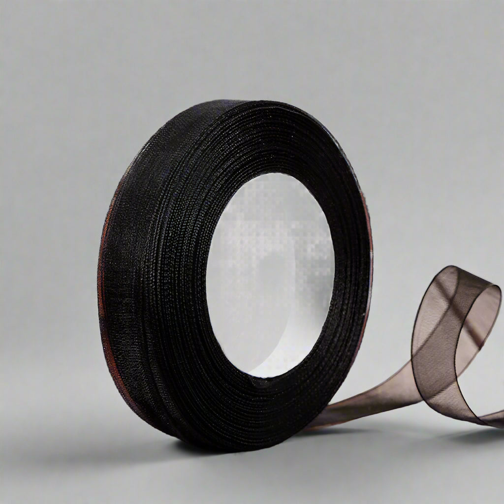 🎀 Sheer Organza Ribbon – Elegant & Versatile Finish on a spool with a delicate sheer texture.