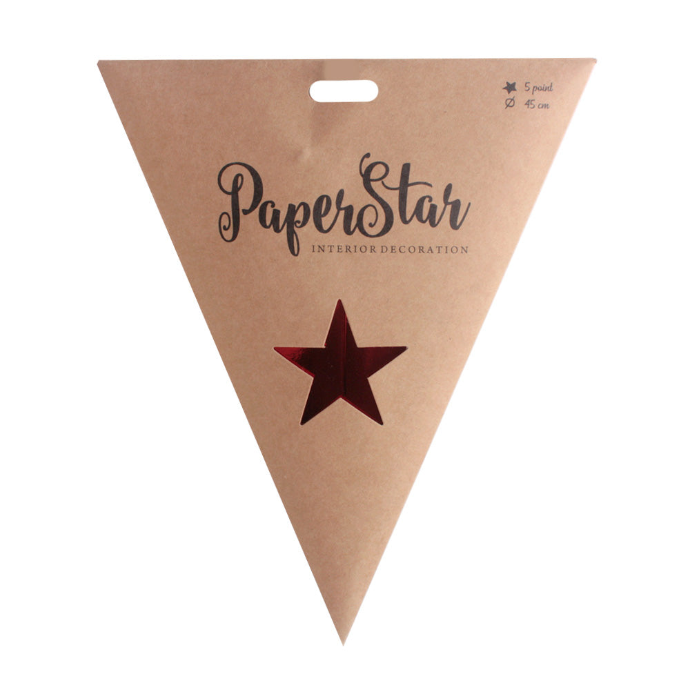 Shiny Star Banner – Kraft Paper Party Decoration