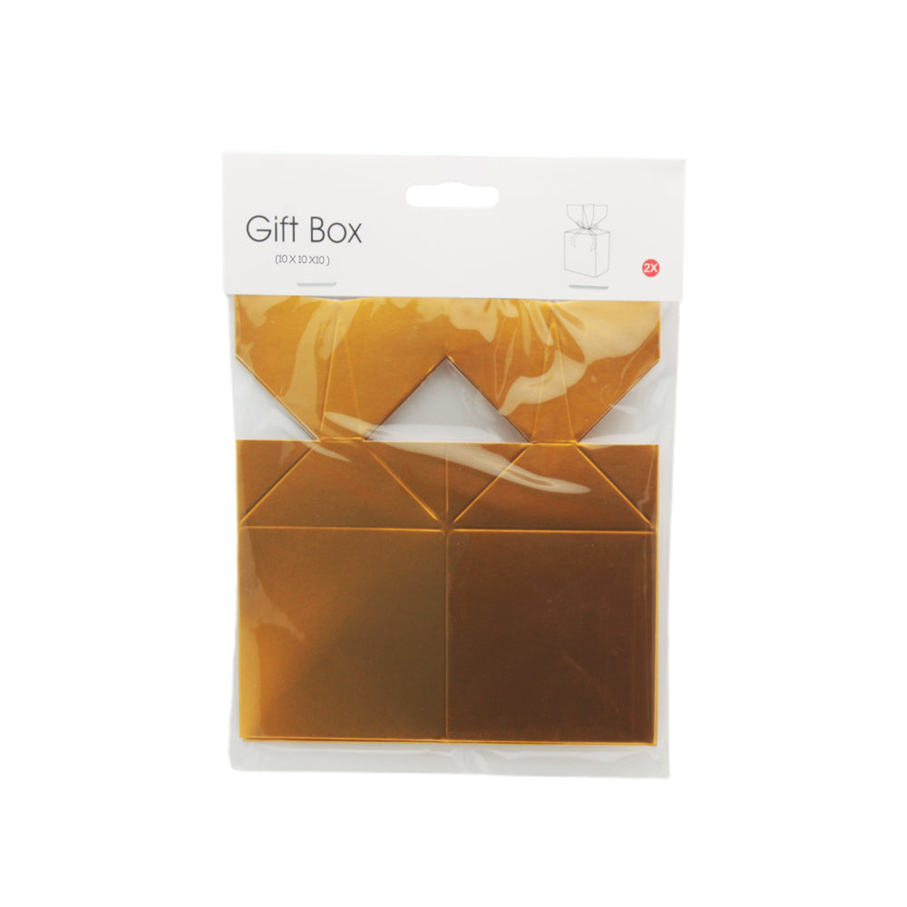 2PCS DIY Box(10*10*10CM) packaged, perfect for gift wrapping and creative DIY projects.