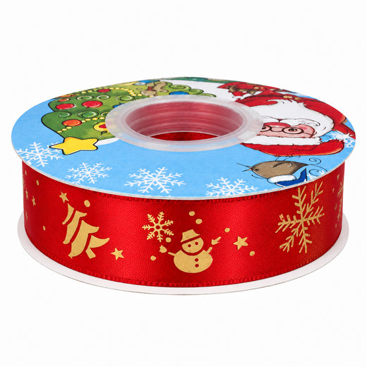 Christmas Patterned Ribbon – 2.5cm × 22m - 920904998