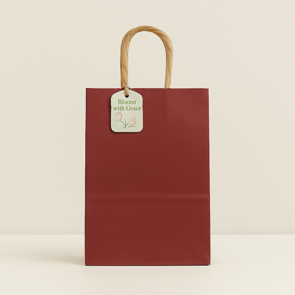 🛍️ Premium Paper Gift Bags – 4-Pack Assorted Colors (12*14*6CM)