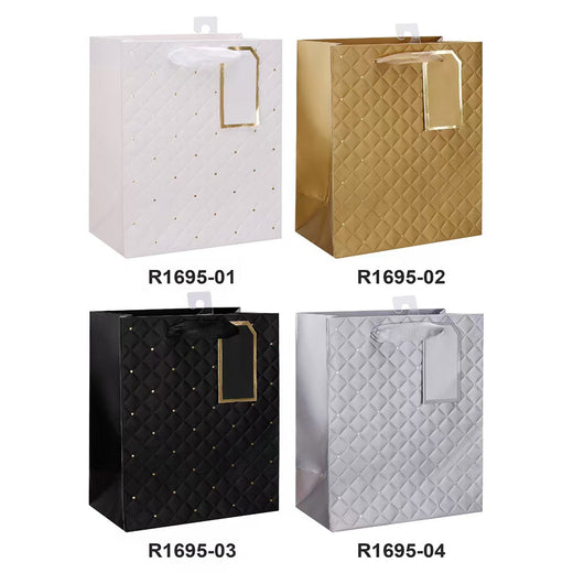Solid Colour with Dot Gift Bag(18*24*8CM/R1695S)