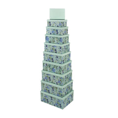 10PCS Gift Box Puple Flr/Birds Whole Set