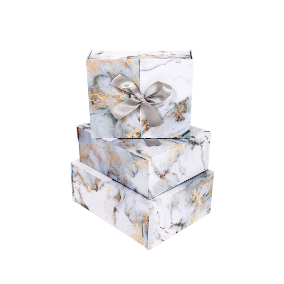 3PCS Foldable Gift Box with Ribbon Whole Set
