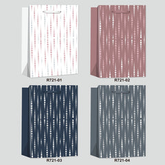 Metallic Dot Stripe Gift Bag(18*24*8CM/R721S)