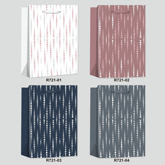 Metallic Dot Stripe Gift Bag(26*32*10CM/R721M)