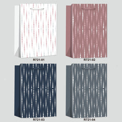 Metallic Dot Stripe Gift Bag(30*42*12CM/R721L)