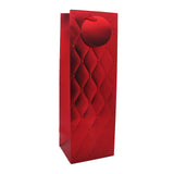 Wine Bag PT(36*12*10CM/M1061) in elegant red with a quilted design for stylish wine storage.