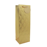 Wine Bag PT(36*12*10CM/M1061) elegant golden design, perfect for gifting wine bottles.