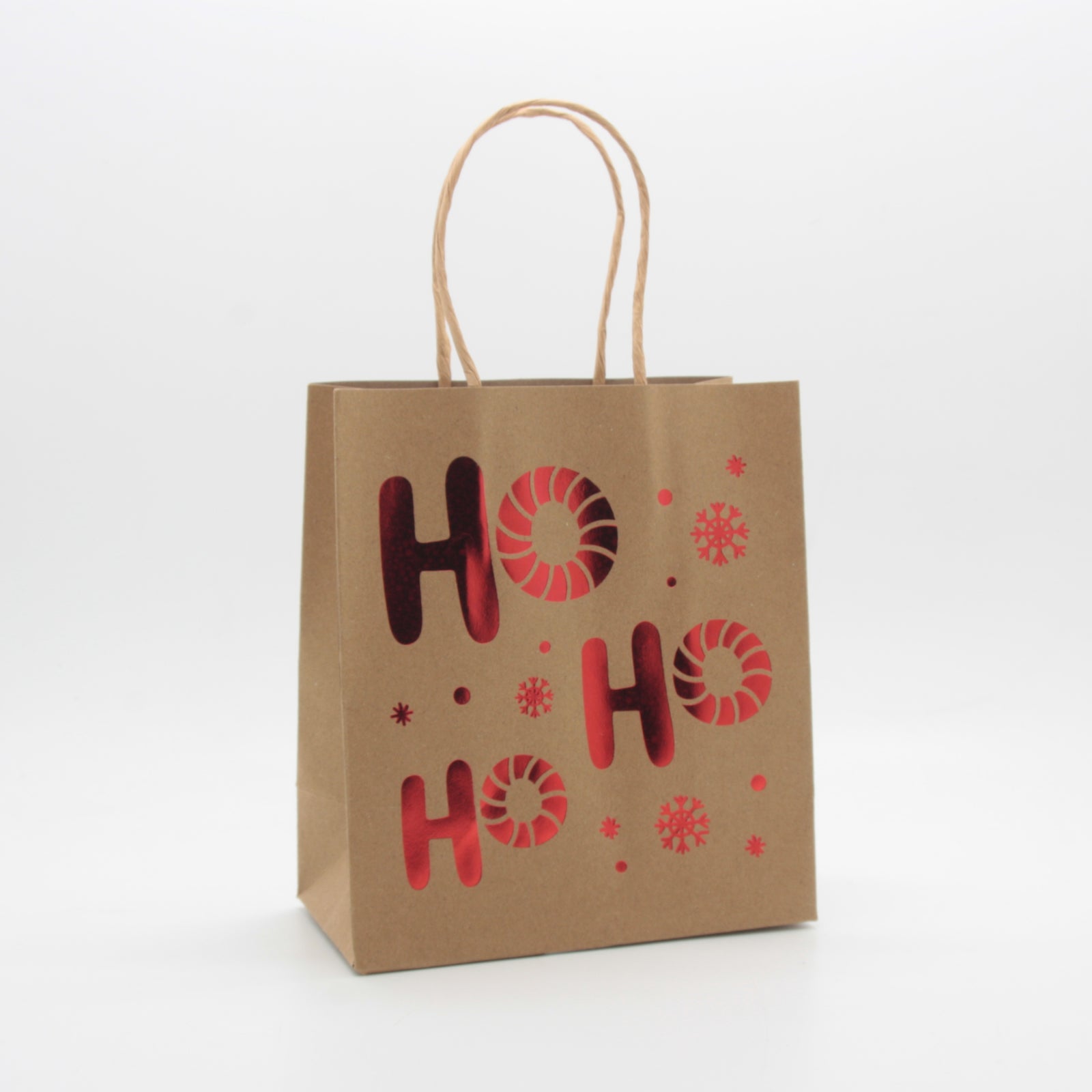 X-mas Craft Gift Bag(31*24*12CM/9182L) with festive red and brown design, perfect for holiday gifting.