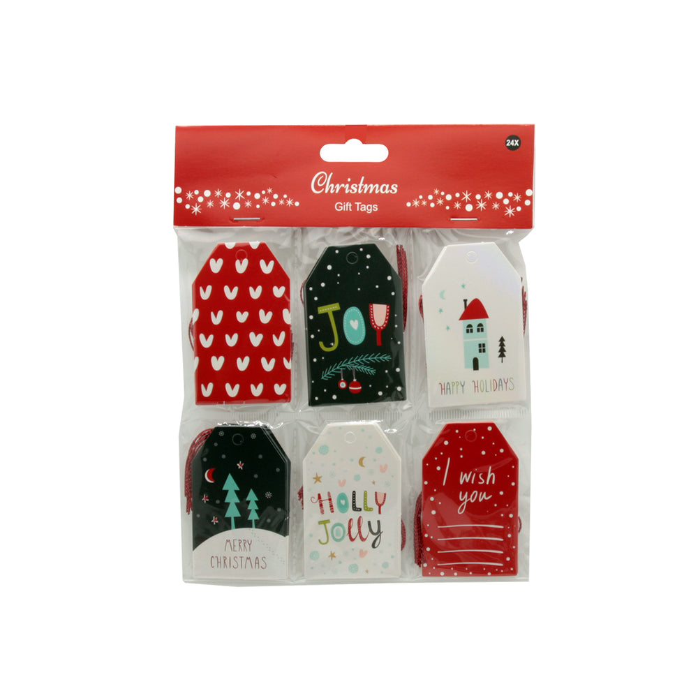 Christmas Gift Tag(P190) - colorful holiday gift tags ready for decorating presents this Christmas.