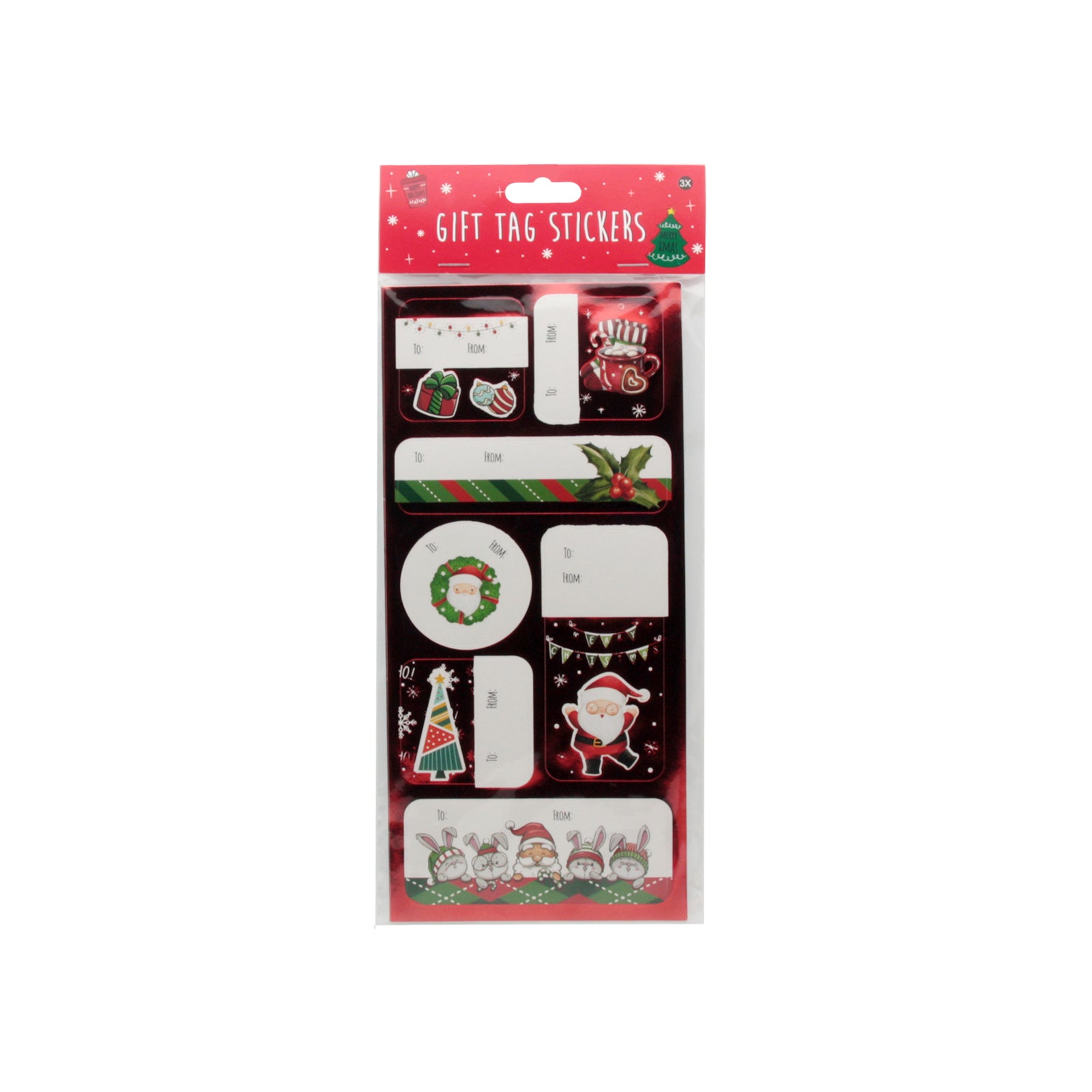 Christmas Gift Tag Sticker(P180)