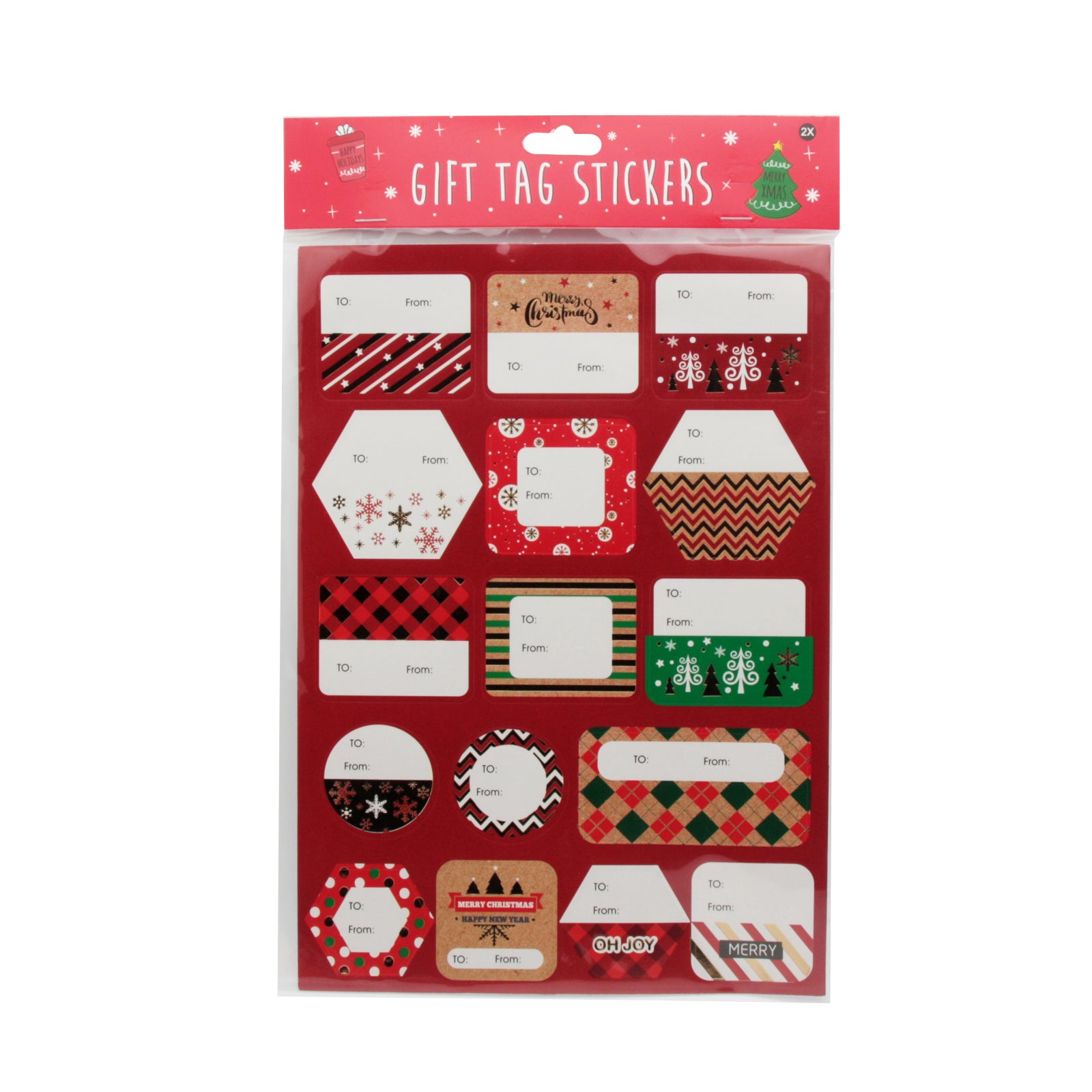 Christmas L Gift Tag Sticker(P181)