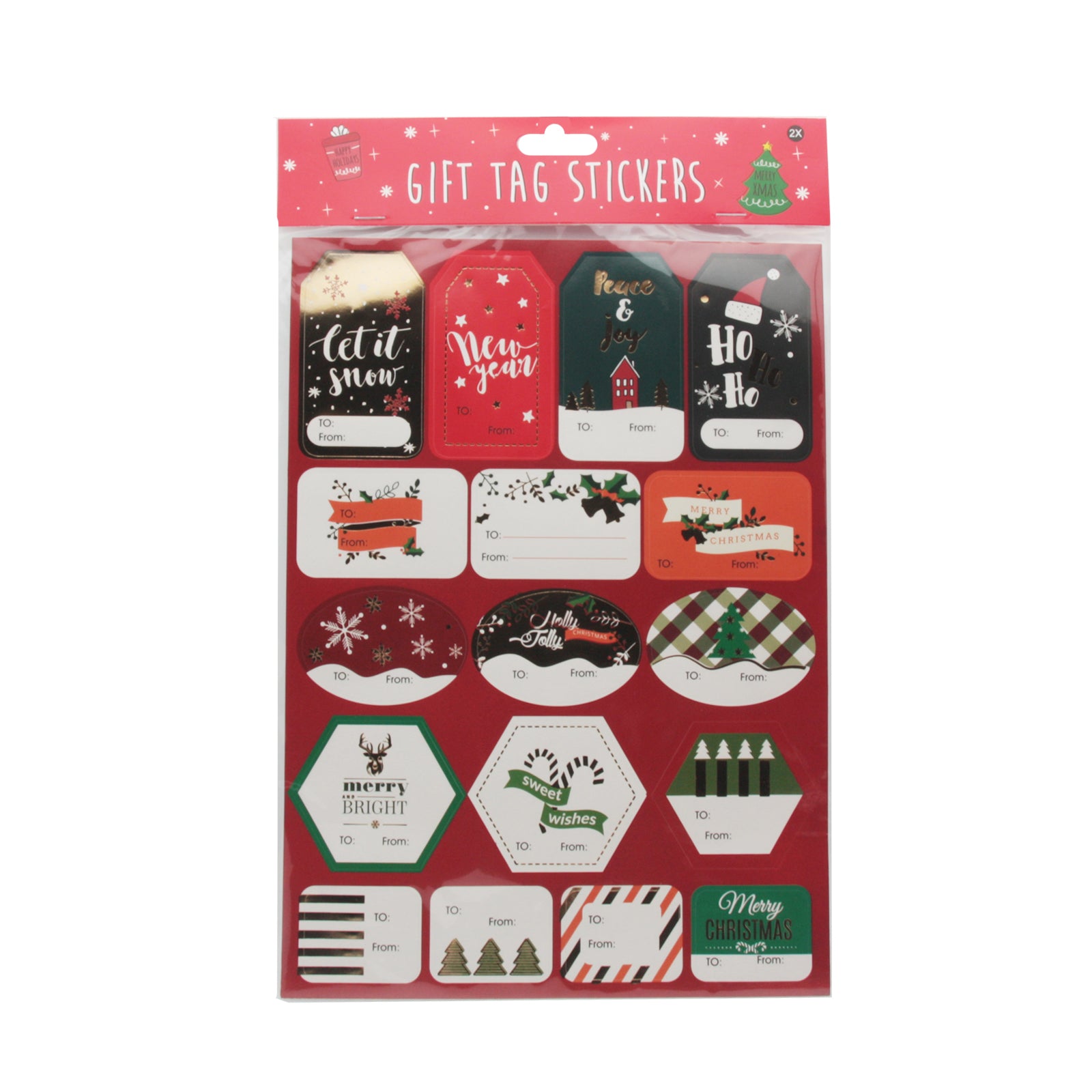 Christmas L Gift Tag Sticker(P181)
