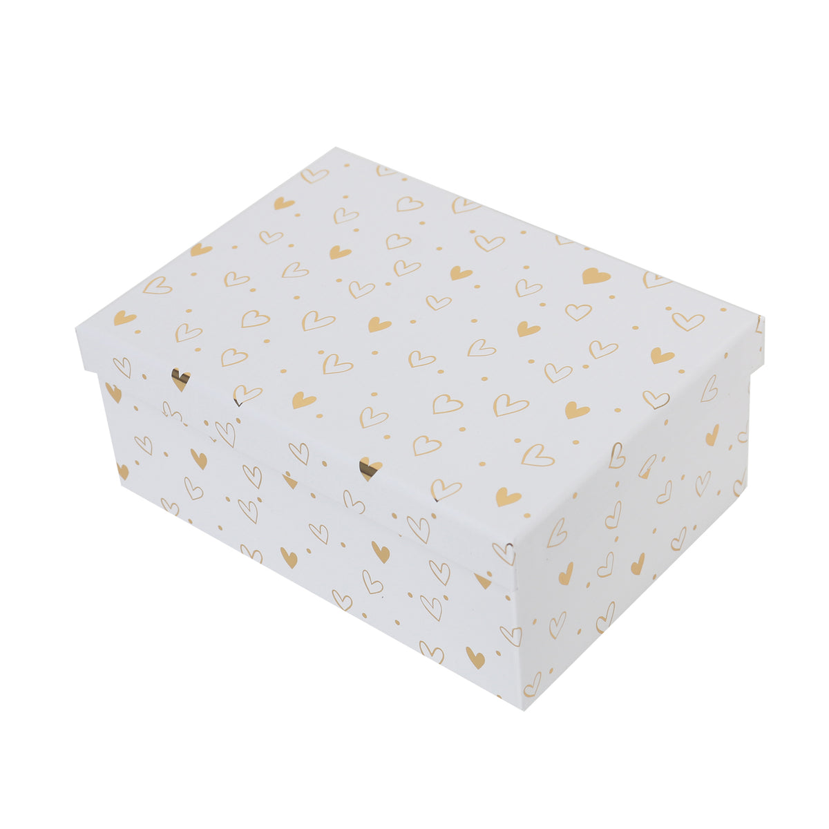 6/10 Gold Heart White Gift Box(27*20*11.5CM)