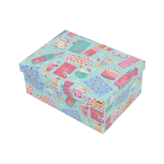 1/10 Party Mint Gift Box(37.5*29*16CM) with colorful gift pattern design.