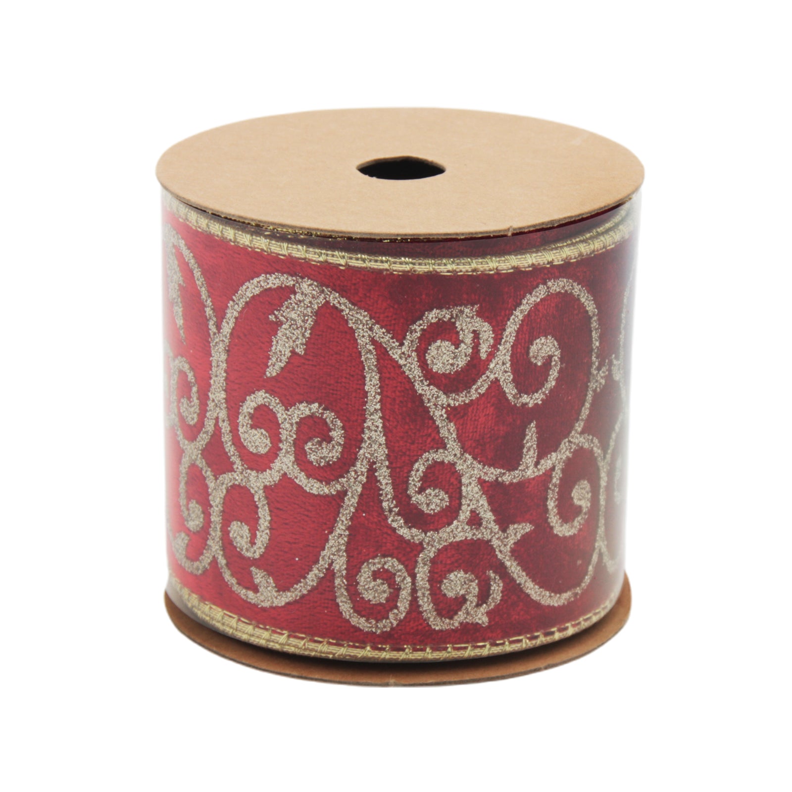 Classic Red & Gold Christmas Ribbon(6.3CM*3YDS)