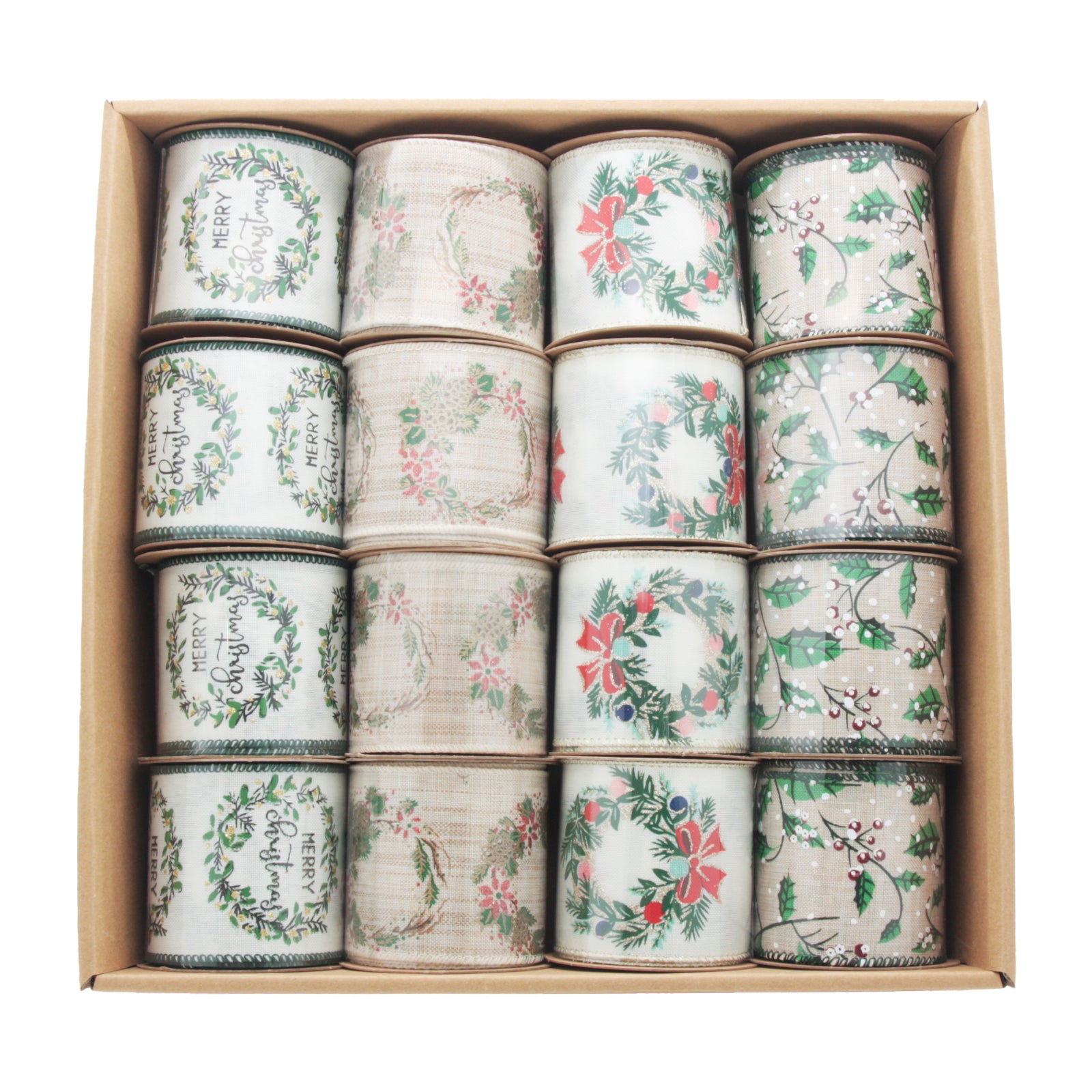 Rustic Green Christmas Ribbon(6.3CM*3YDS)