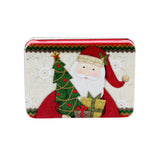 Christmas C.D Tin Box(9*6.5*2.8CM) featuring Santa Claus and Christmas tree design.