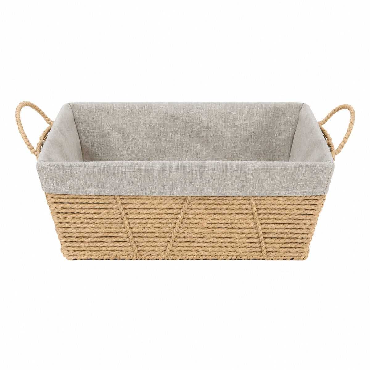 Rect Paper Basket with Handles S(30*20*16CM)