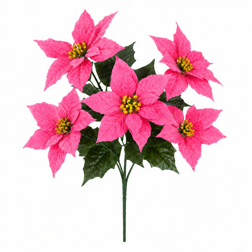 Artificial Poinsettia Stem