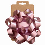 Pink metallic gift bow 12cm