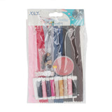 Zipper Set (C093) featuring assorted zippers and sewing supplies for crafting use.