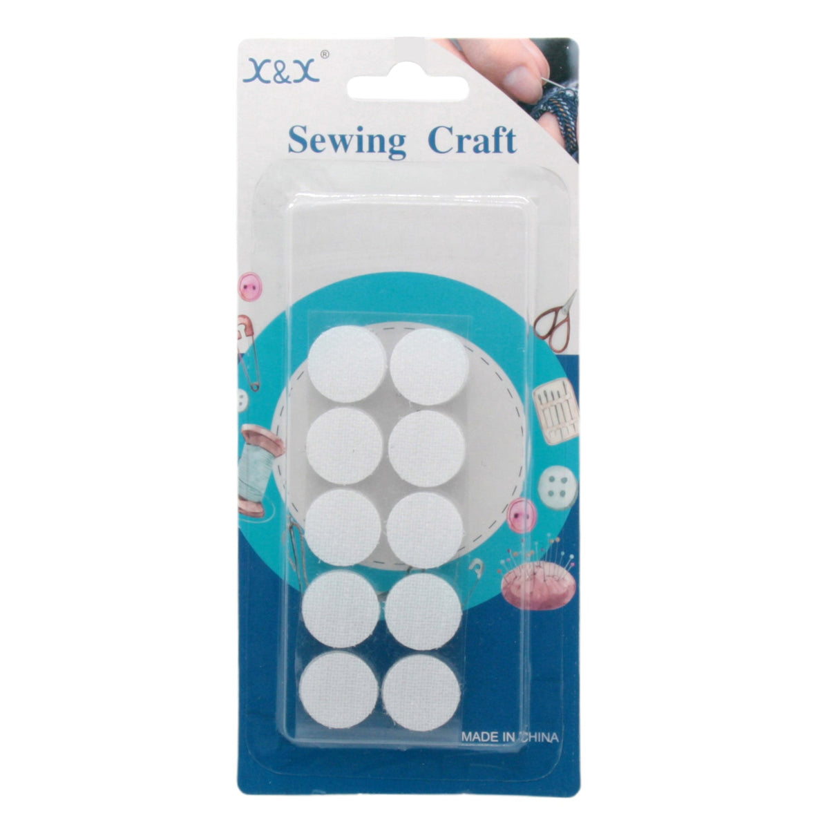 2CM Velcro Dots – 10 Sets Adhesive Circles