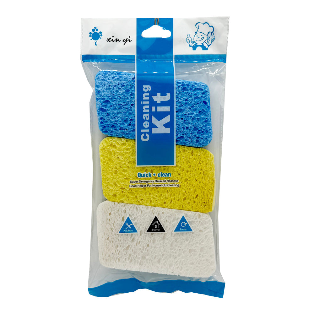 🧽 Cleaning Sponge (3PCS) – Durable & Multi-Purpose in assorted colors for effective cleaning.