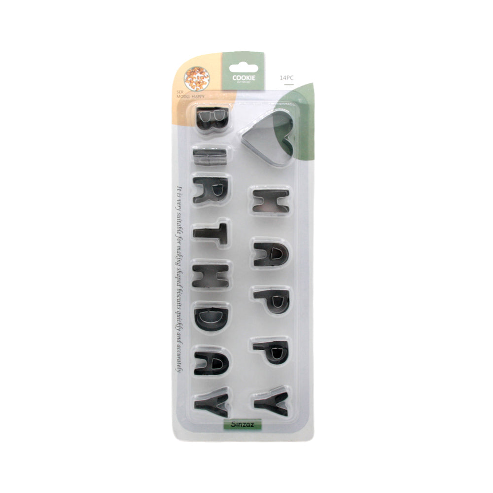 🍪 Birthday Letter Cookie Cutters Set